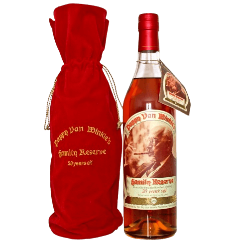Whiskey Flasche mit Umverpackung aus Samt