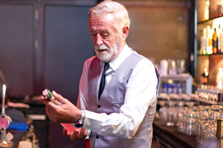 Begutachtung des Whiskeys